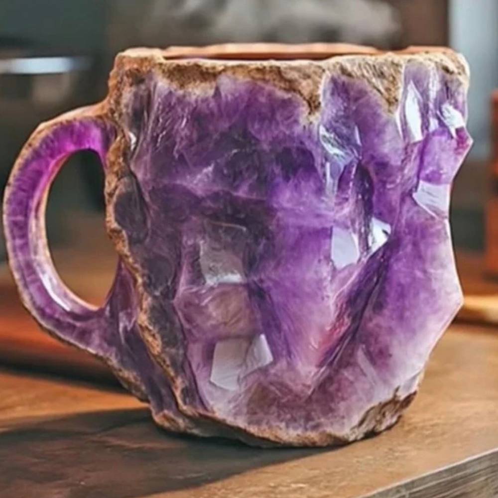 Luminous Artisan Glass Coffee Cup