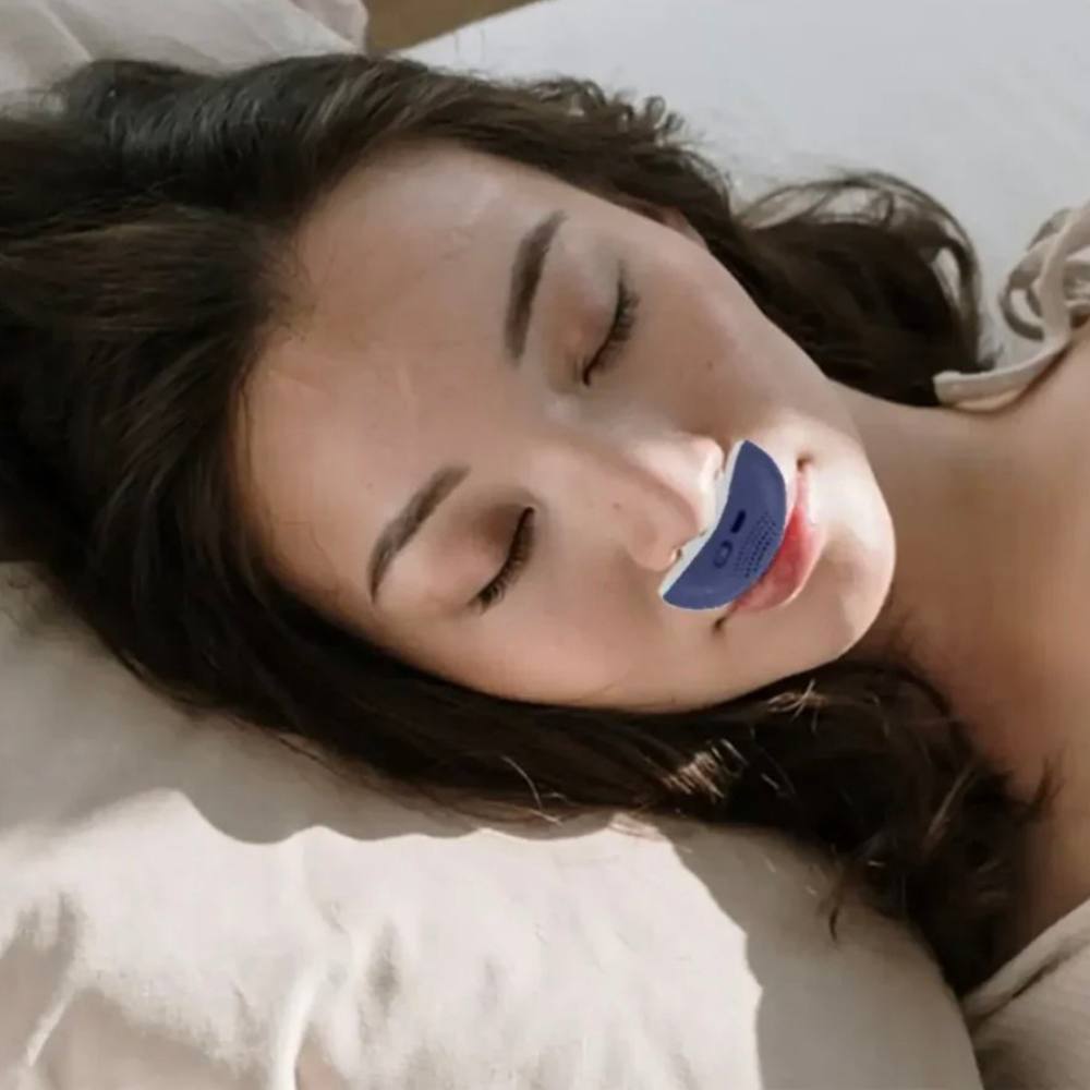 Portable Sleep Aid Device for Snoring and Apnea Relief