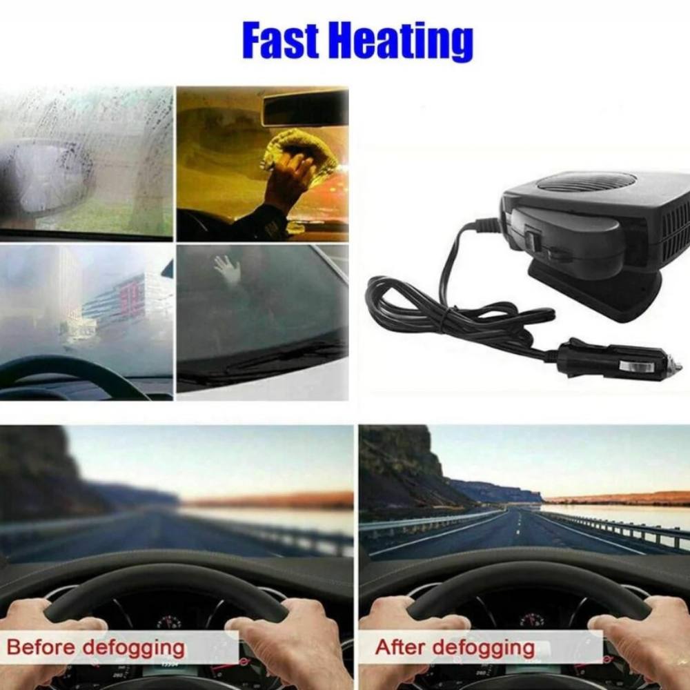 Compact 12V Car Heater and Fan for Instant Warmth