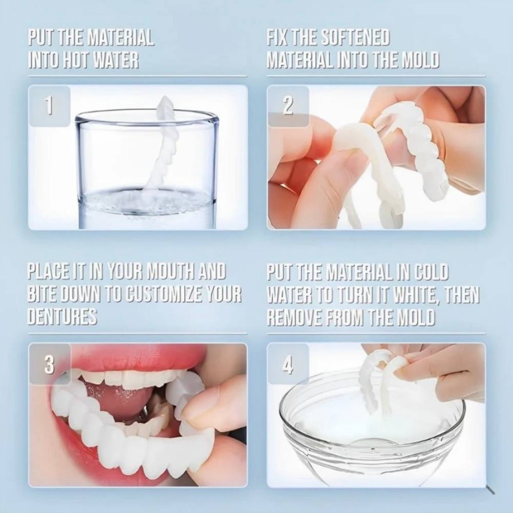 Instant Smile Enhancer for Upper and Lower Teeth