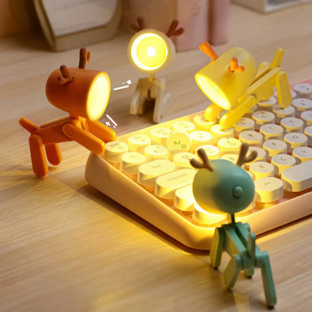Adjustable Desk Lamp with LED and Flexible Animal Design for Kids