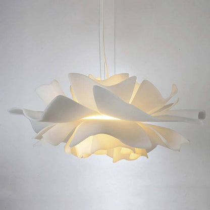 Floral Pendant Light with Adjustable Brightness - Petal Design for Home