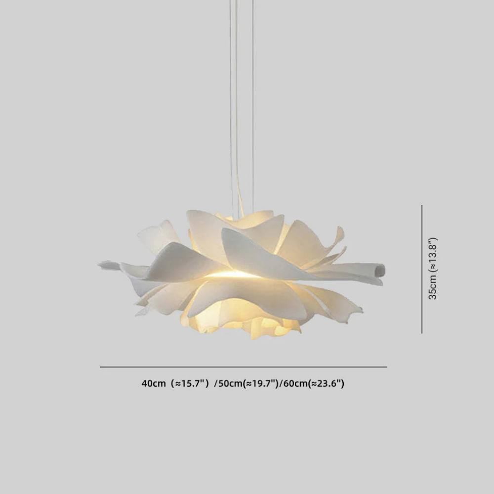 Floral Pendant Light with Adjustable Brightness - Petal Design for Home