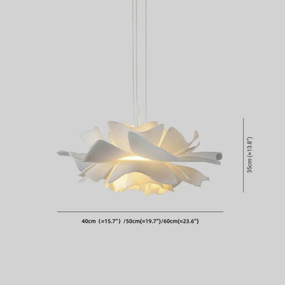 Floral Pendant Light with Adjustable Brightness - Petal Design for Home