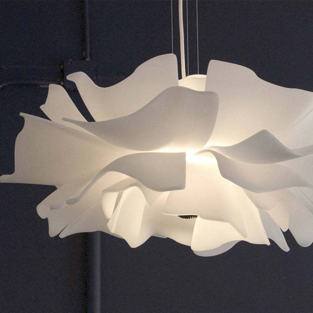 Floral Pendant Light with Adjustable Brightness - Petal Design for Home