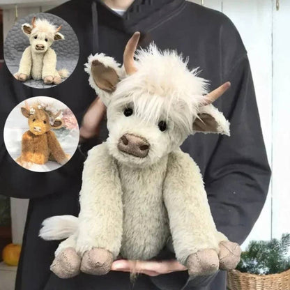 Charming Cow Figurine with Floral Headpiece for Home Décor