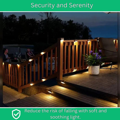 Eco-Friendly Solar Step Lights with Smart Dusk Sensor