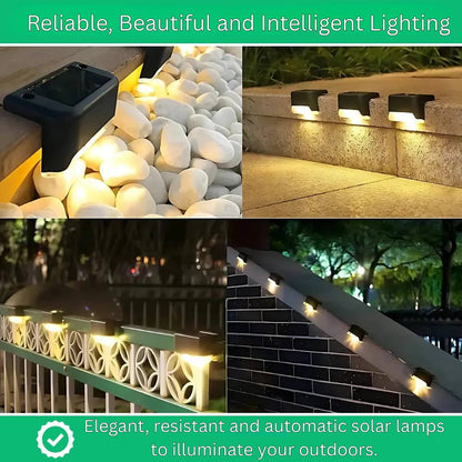 Eco-Friendly Solar Step Lights with Smart Dusk Sensor