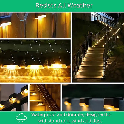 Eco-Friendly Solar Step Lights with Smart Dusk Sensor