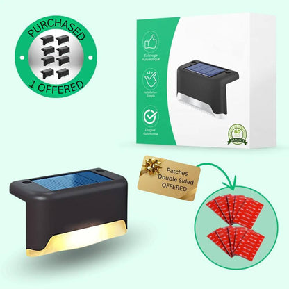Eco-Friendly Solar Step Lights with Smart Dusk Sensor
