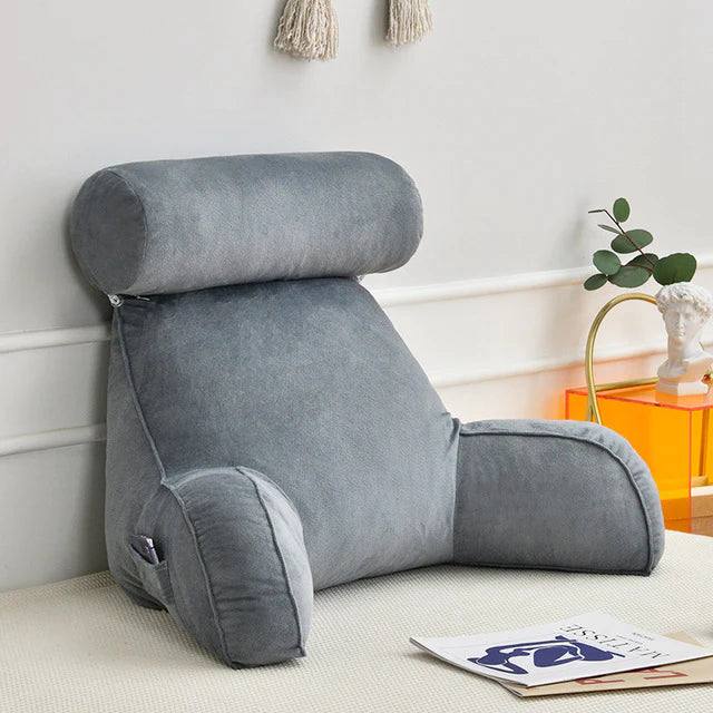 CozyNest Reading Pillow with Arm Support for Ultimate Comfort