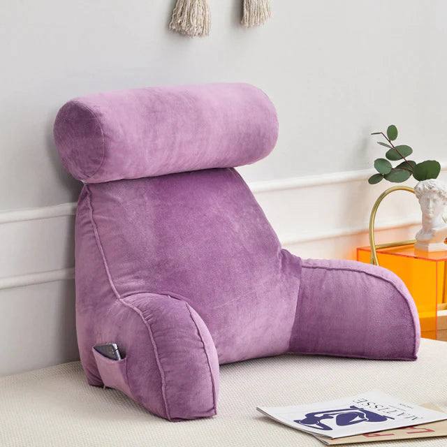 CozyNest Reading Pillow with Arm Support for Ultimate Comfort