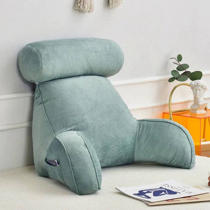 CozyNest Reading Pillow with Arm Support for Ultimate Comfort