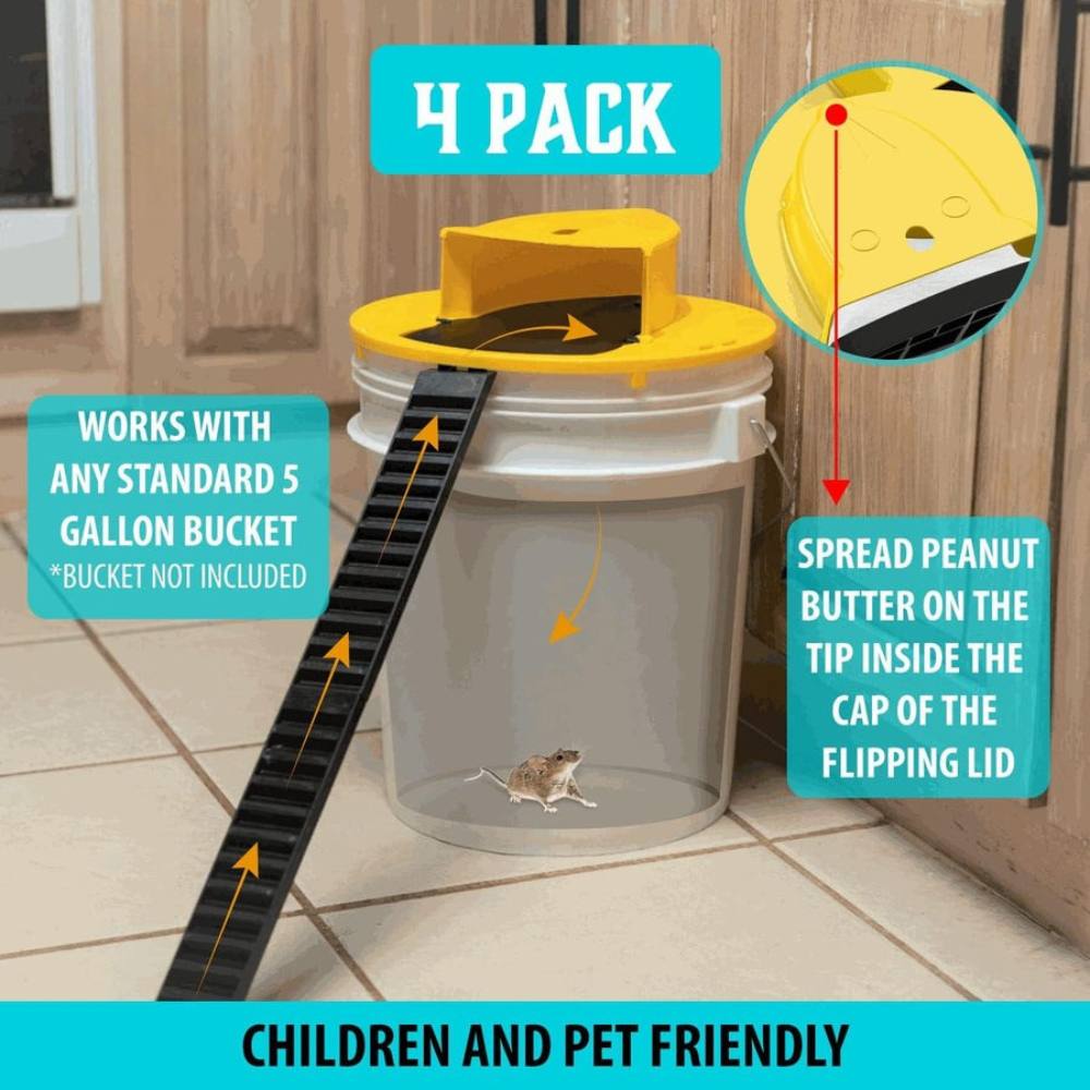 Smart Bucket Lid Rodent Catcher – Hands-Free Pest Control