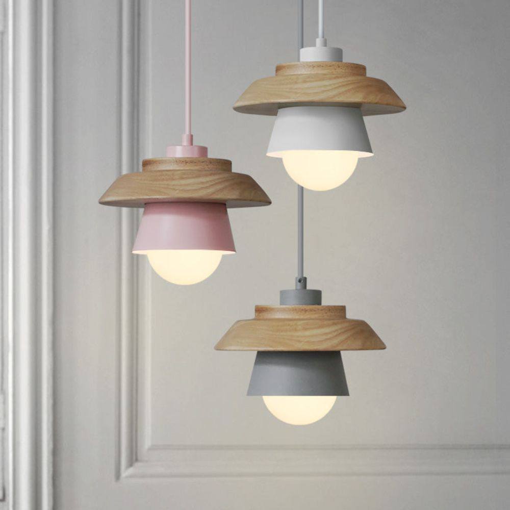 Natural Wood Hanging Light for Modern Interiors