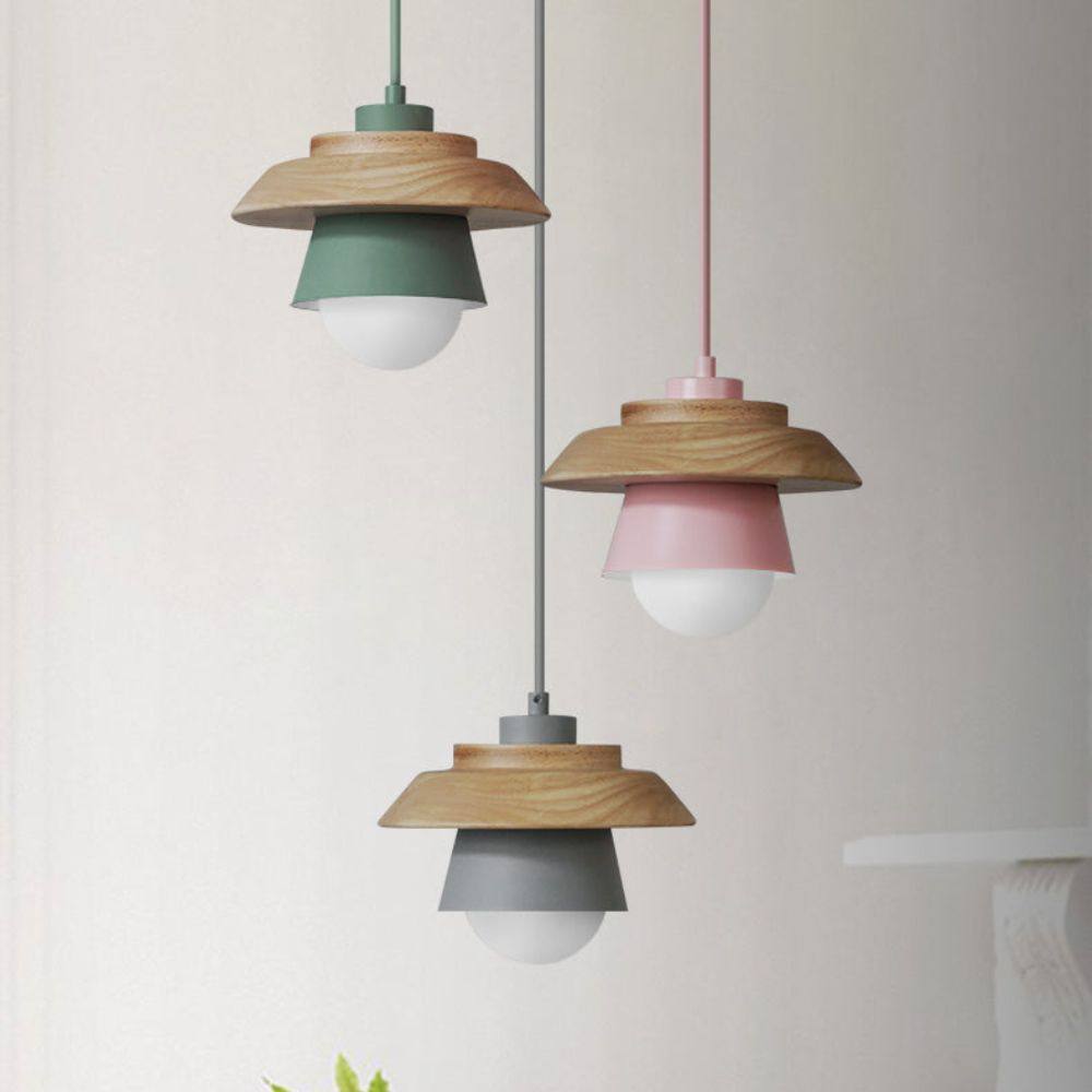 Natural Wood Hanging Light for Modern Interiors