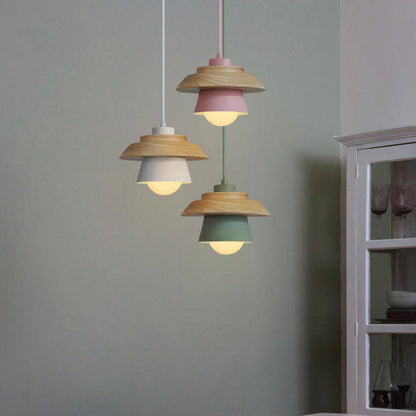 Natural Wood Hanging Light for Modern Interiors