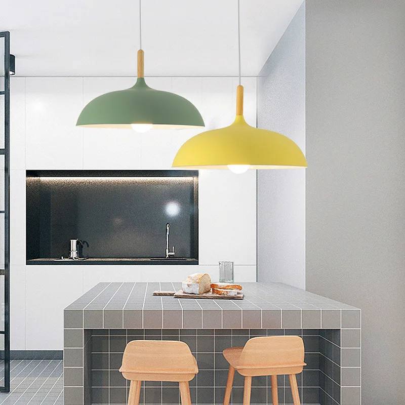 Scandi Glow Oak Pendant Light with Energy-Saving LED
