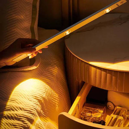 Smart Motion-Activated LED Lamp with Rechargeable Battery