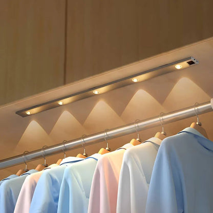 Smart Motion-Activated LED Lamp with Rechargeable Battery