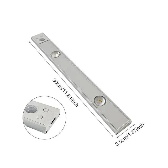 Smart Motion-Activated LED Lamp with Rechargeable Battery