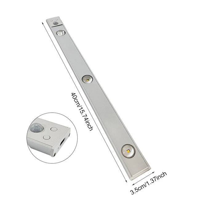 Smart Motion-Activated LED Lamp with Rechargeable Battery