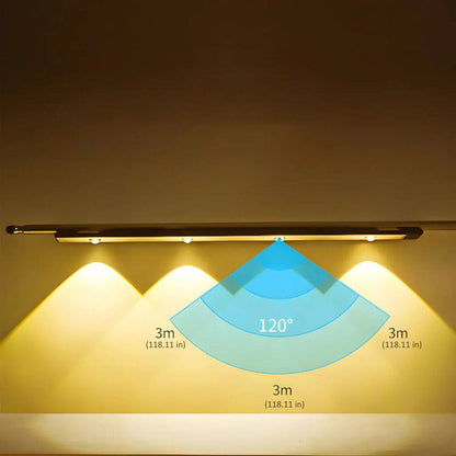 Smart Motion-Activated LED Lamp with Rechargeable Battery