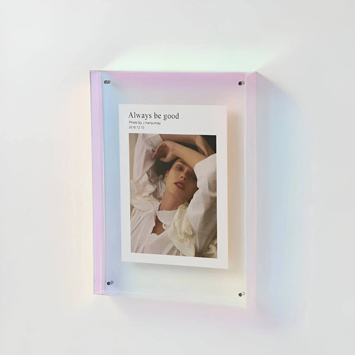 Sleek Transparent Photo Frame for Stunning Displays