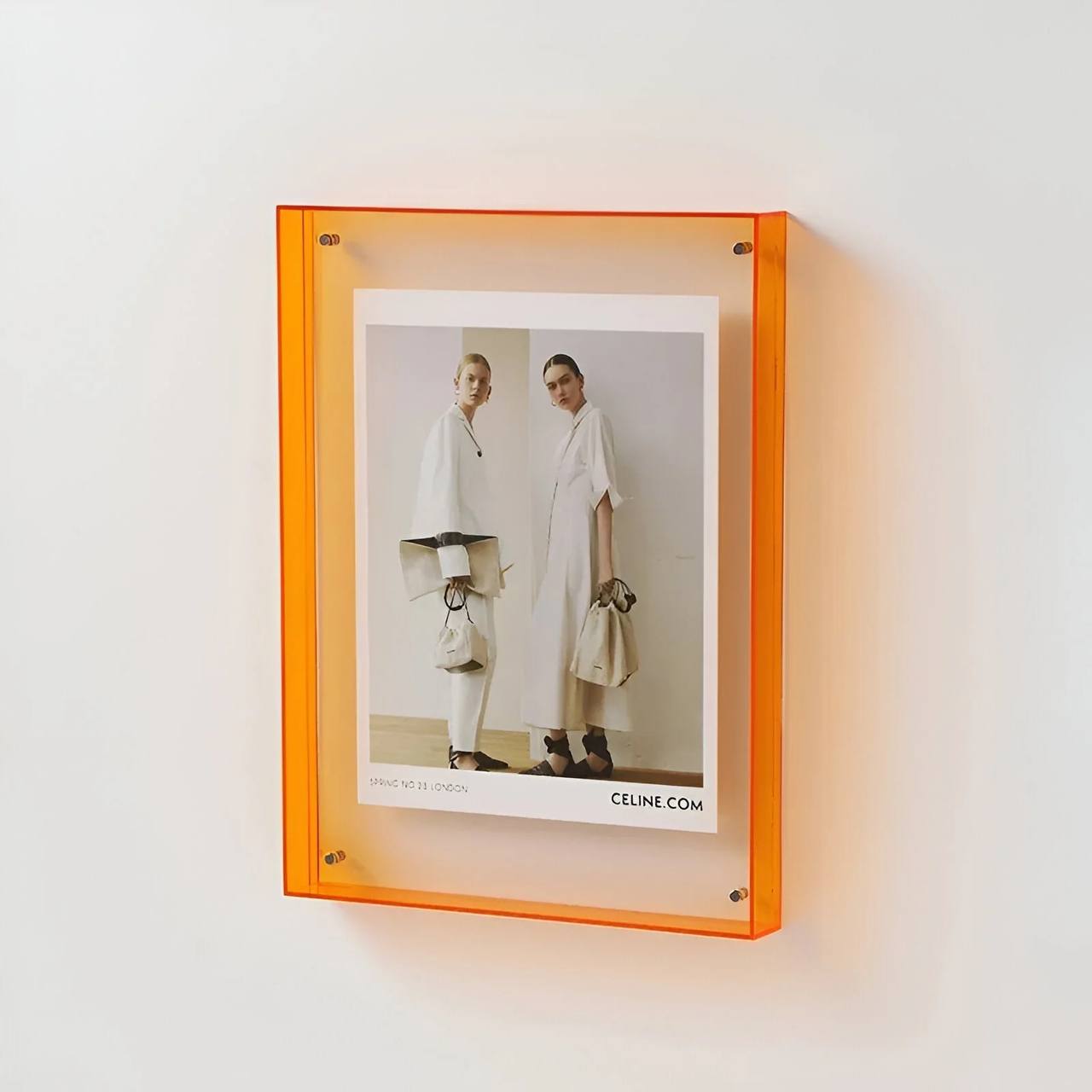 Sleek Transparent Photo Frame for Stunning Displays