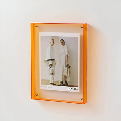 Sleek Transparent Photo Frame for Stunning Displays