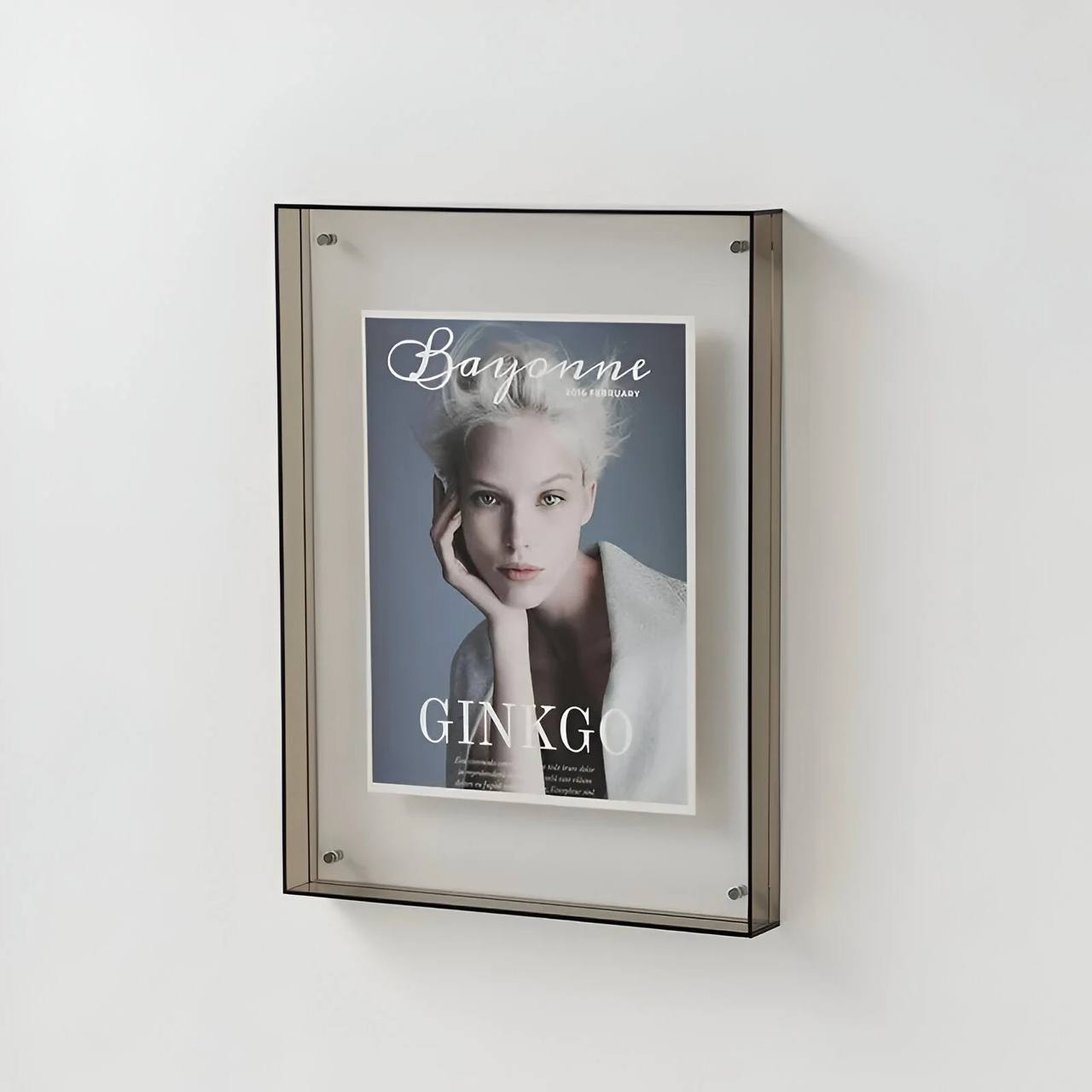 Sleek Transparent Photo Frame for Stunning Displays