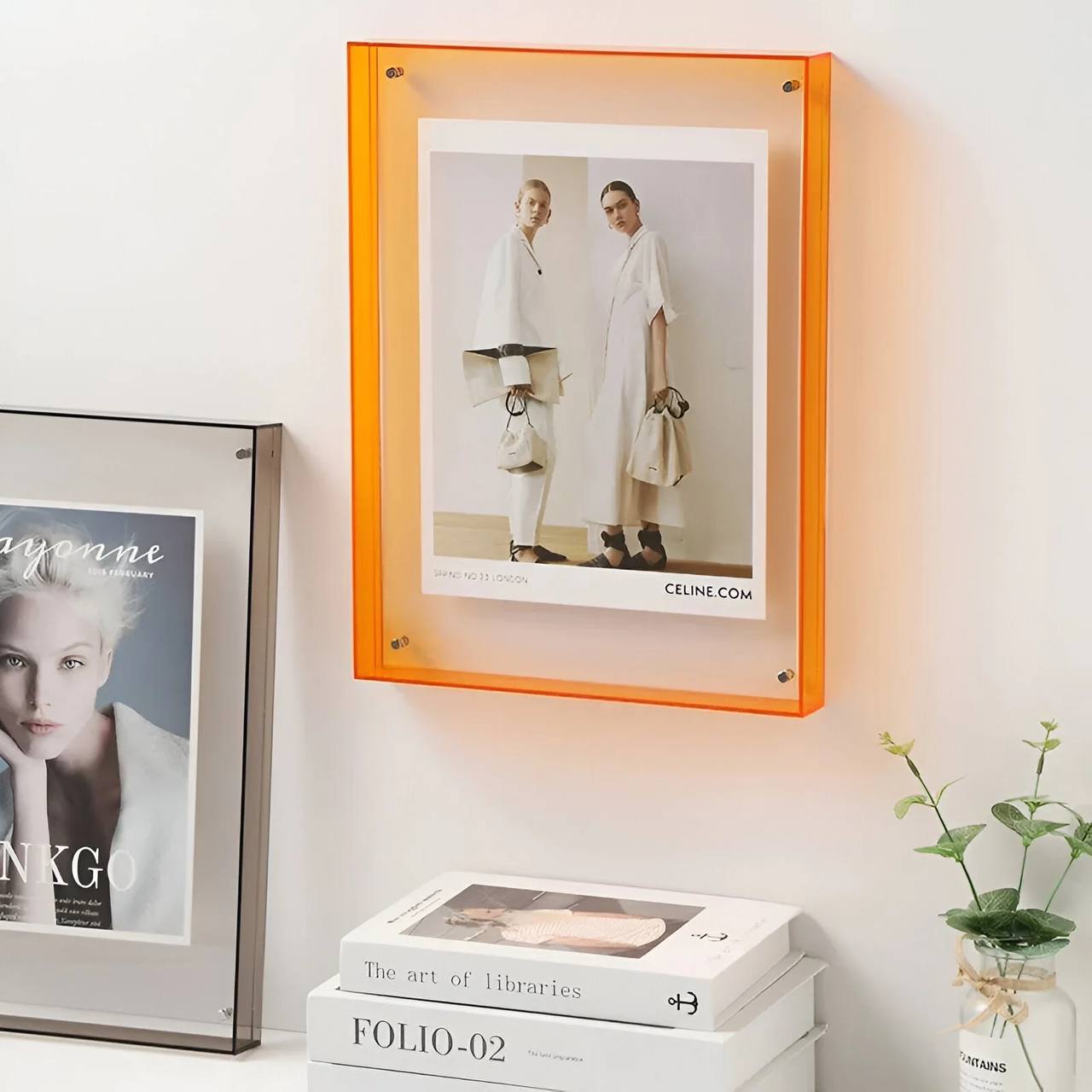 Sleek Transparent Photo Frame for Stunning Displays