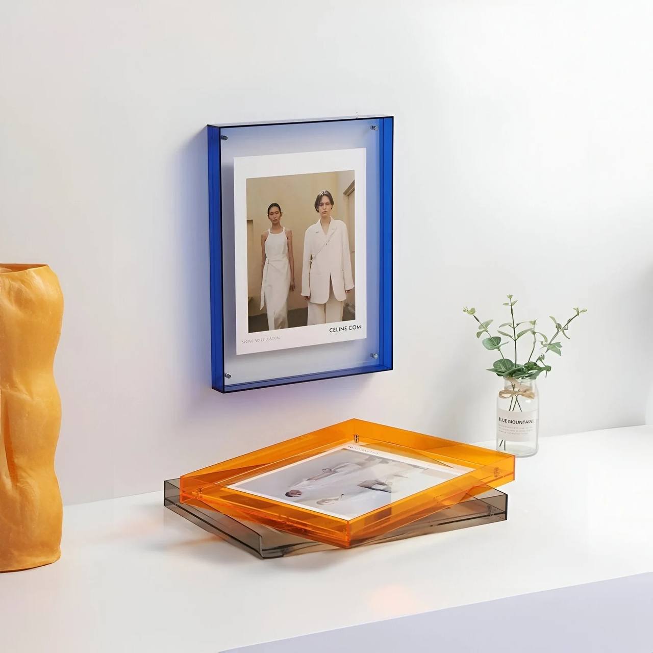 Sleek Transparent Photo Frame for Stunning Displays