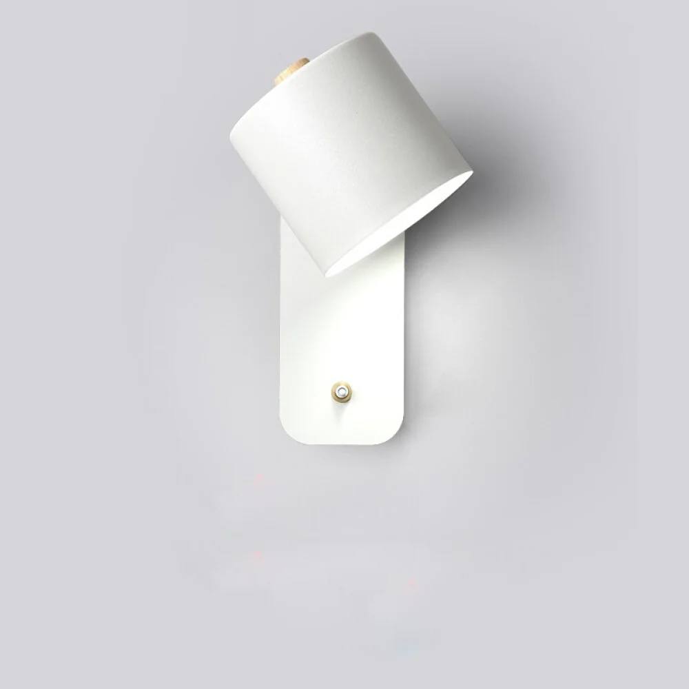 Sleek Metal Wall Lamp with Built-In Switch for Instant Light