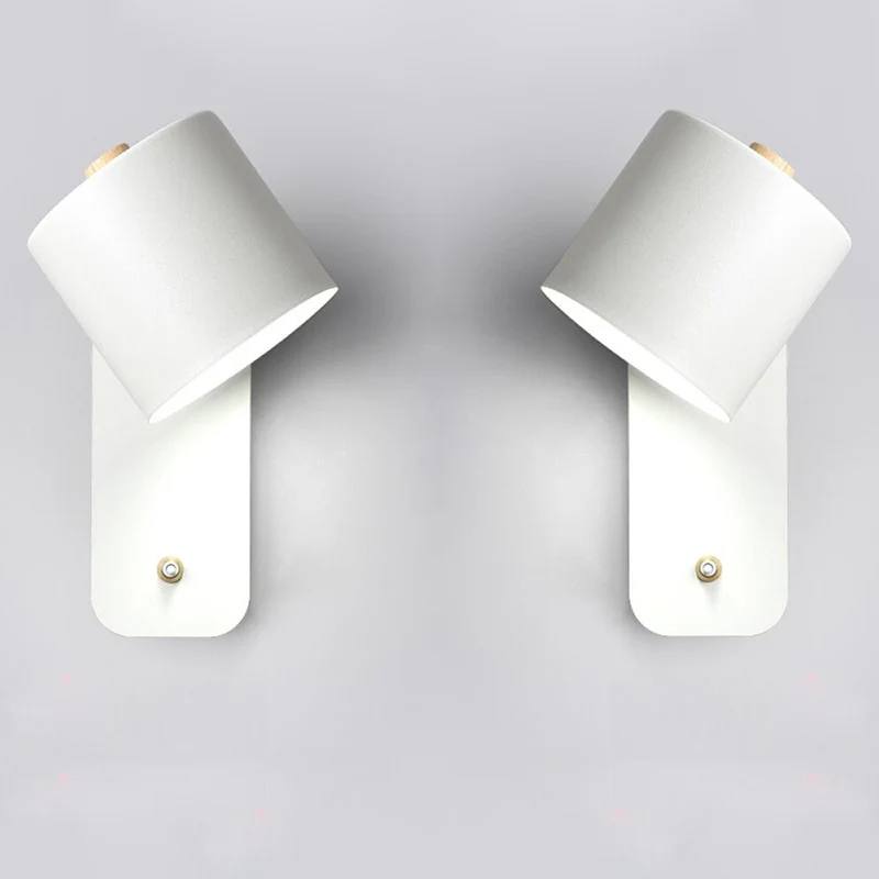 Sleek Metal Wall Lamp with Built-In Switch for Instant Light