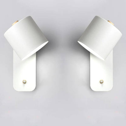 Sleek Metal Wall Lamp with Built-In Switch for Instant Light