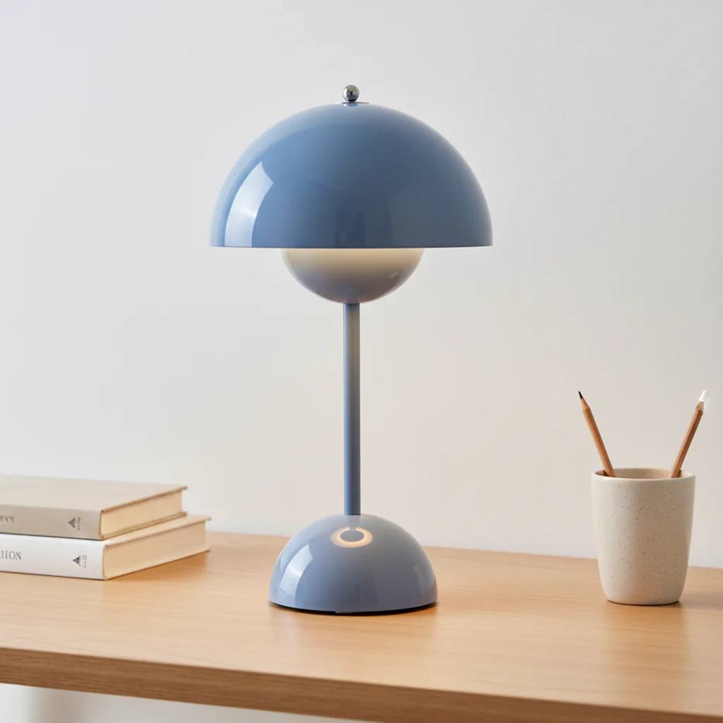 LuxeGlow Scandinavian Dimmable Bedside Table Lamp