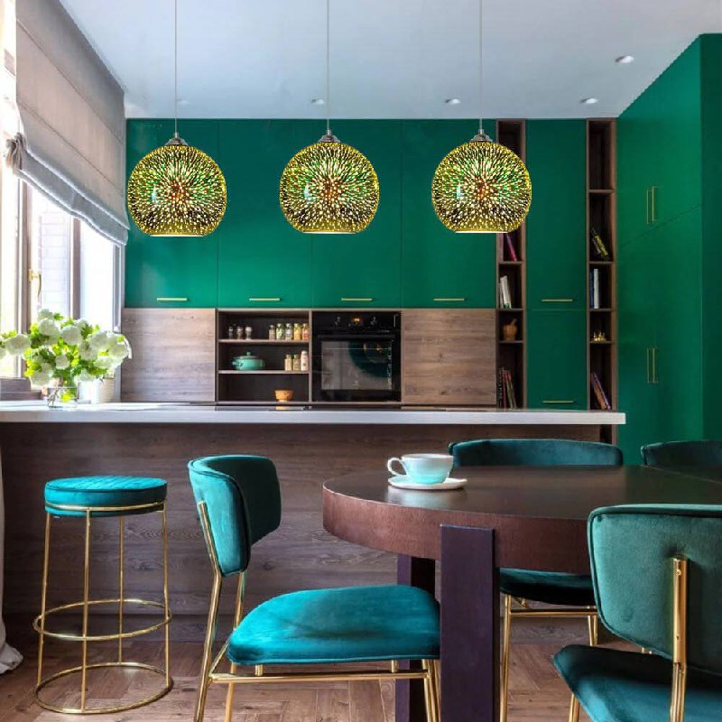 Vibrant Aurora Pendant Light with Stunning Glass Craftsmanship