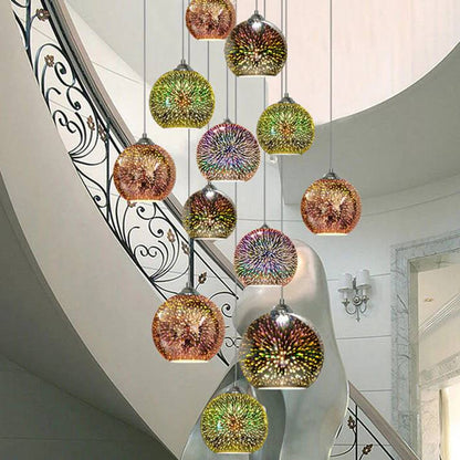 Vibrant Aurora Pendant Light with Stunning Glass Craftsmanship