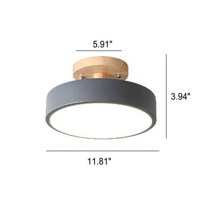 Sleek LED Ceiling Fixture with Customizable Lighting Options