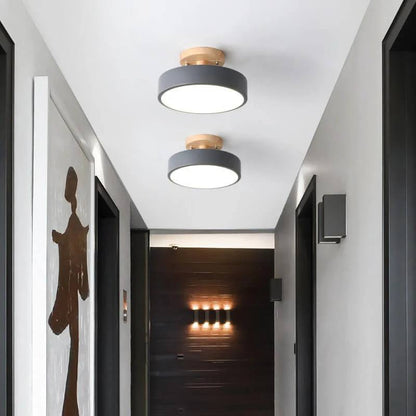 Sleek LED Ceiling Fixture with Customizable Lighting Options