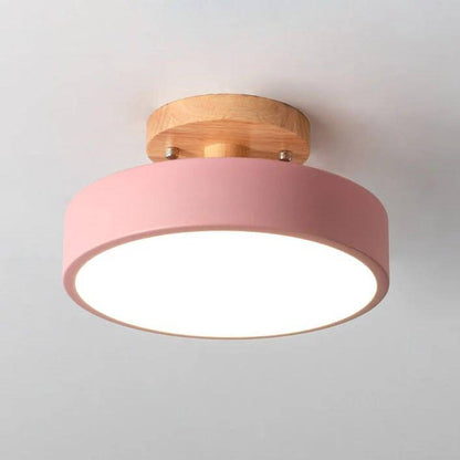 Sleek LED Ceiling Fixture with Customizable Lighting Options