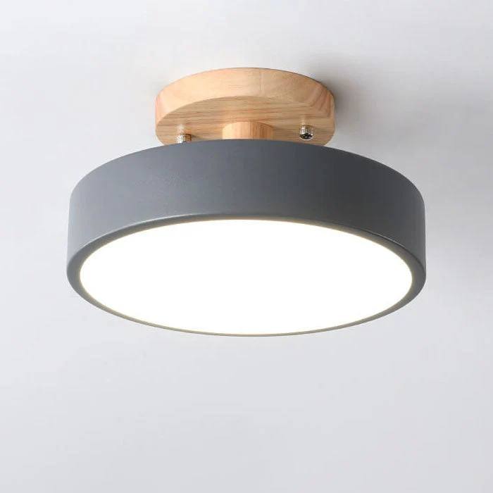 Sleek LED Ceiling Fixture with Customizable Lighting Options