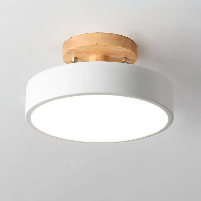 Sleek LED Ceiling Fixture with Customizable Lighting Options