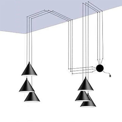 Sleek Iron Pendant Lamp for Effortless Indoor Ambiance