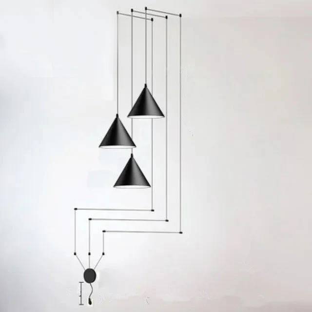 Sleek Iron Pendant Lamp for Effortless Indoor Ambiance
