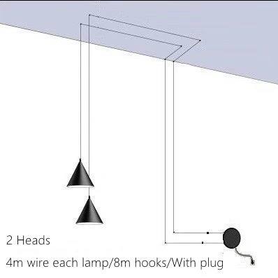 Sleek Iron Pendant Lamp for Effortless Indoor Ambiance