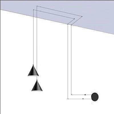 Sleek Iron Pendant Lamp for Effortless Indoor Ambiance