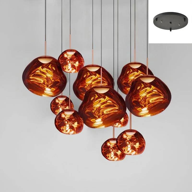 Artistic Multi-Light Pendant Fixture for Elegant Interiors