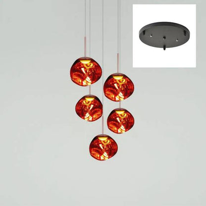 Artistic Multi-Light Pendant Fixture for Elegant Interiors